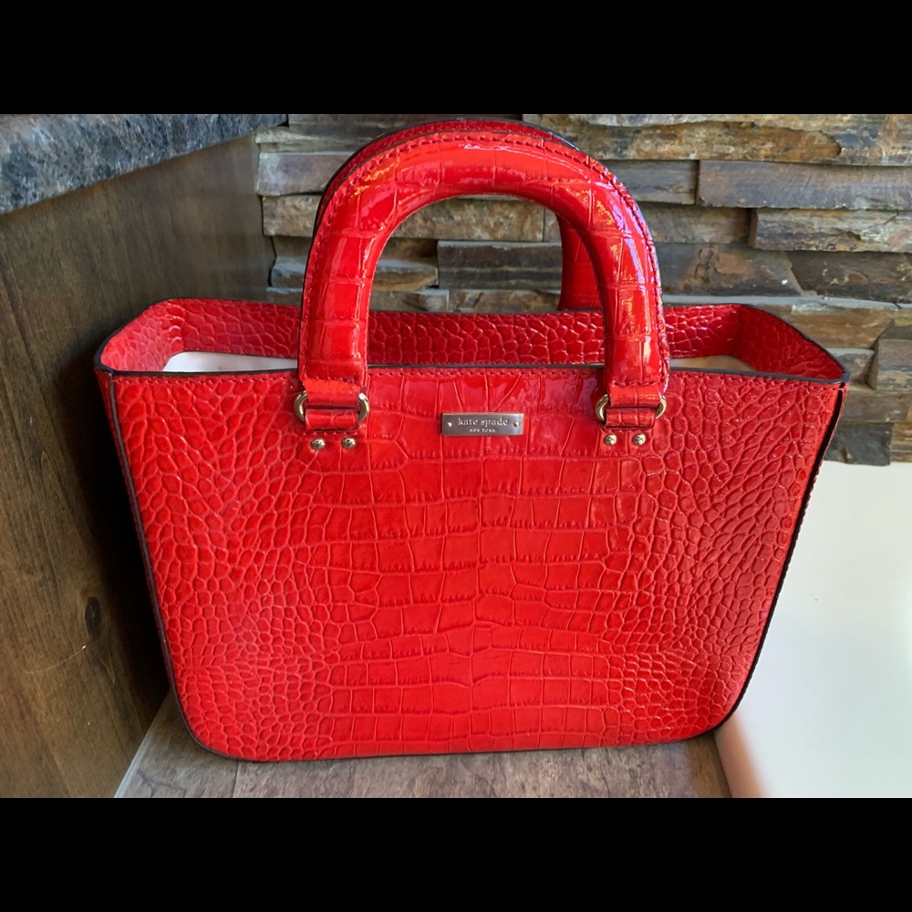 Red Leather Kate Spade Purse